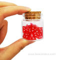 Bescon Mini Transparent Red D4 Dice 30pcs Healing Potion Bottle, 30pcs Roleplaying Mini Red Gem D4 Dice Healing Potion Pack